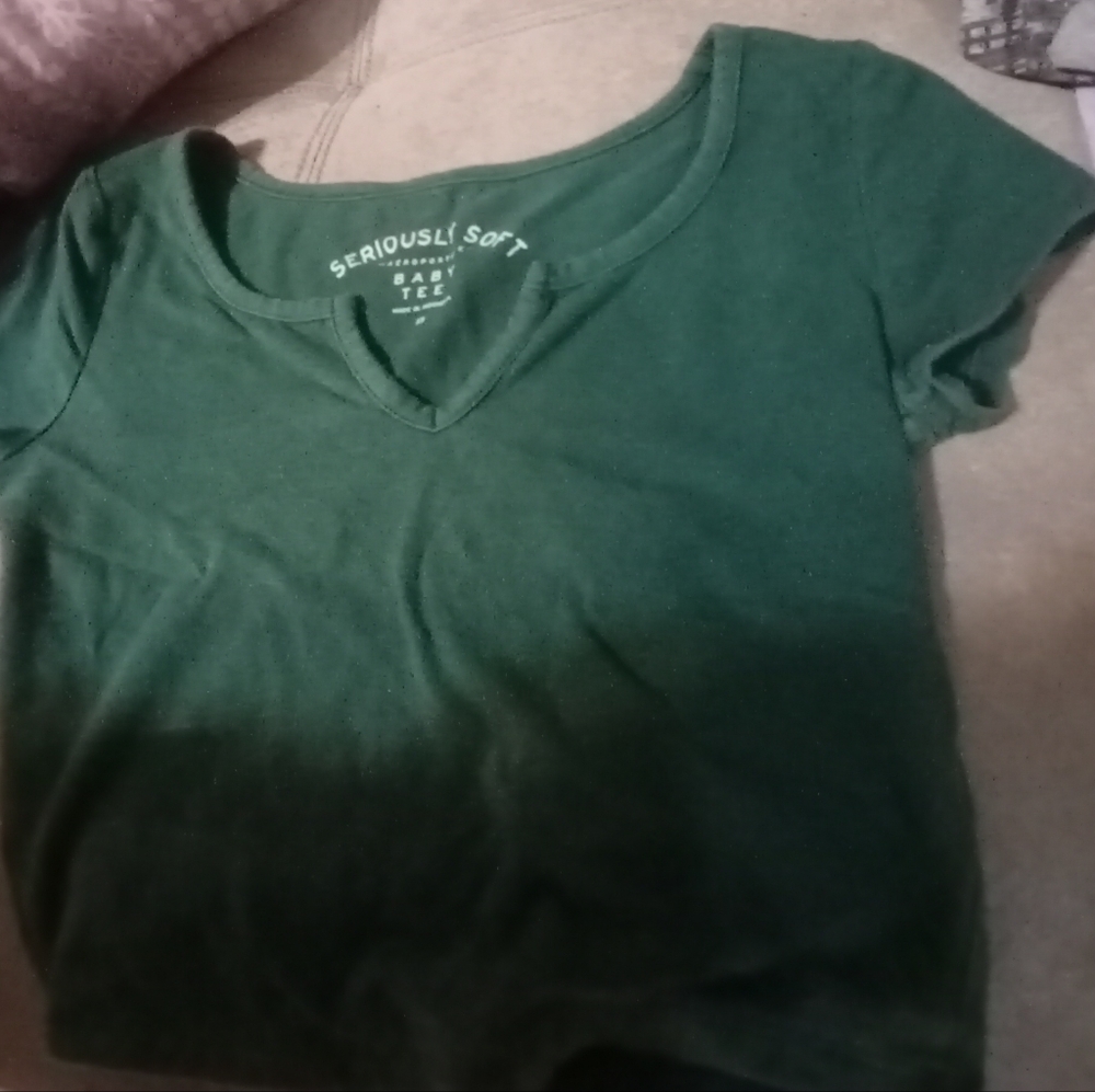 green Aeropostale crop top